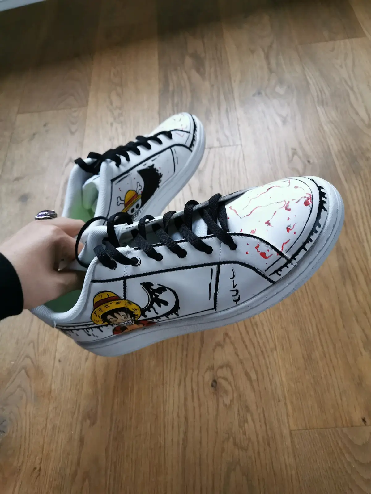 Sneakers One Piece - création unique manga